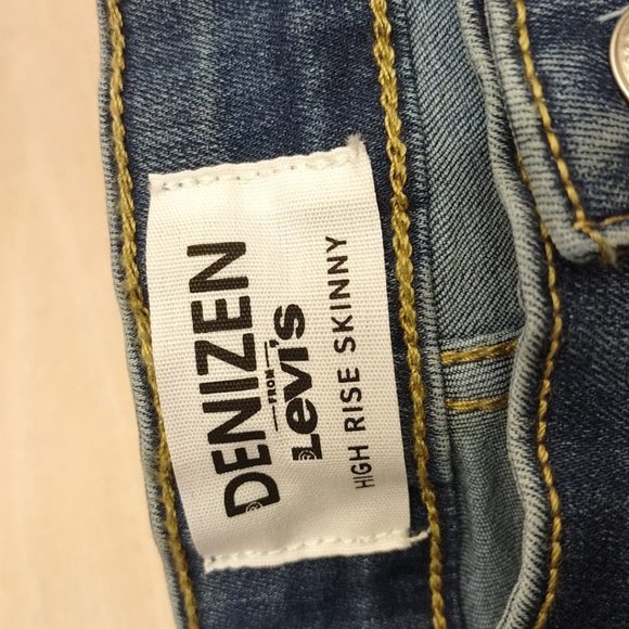 Women's DENIZEN Levi's High Rise Skinny Jeans Size: 14 M (32X30) NO TAG - Picture 7 of 9